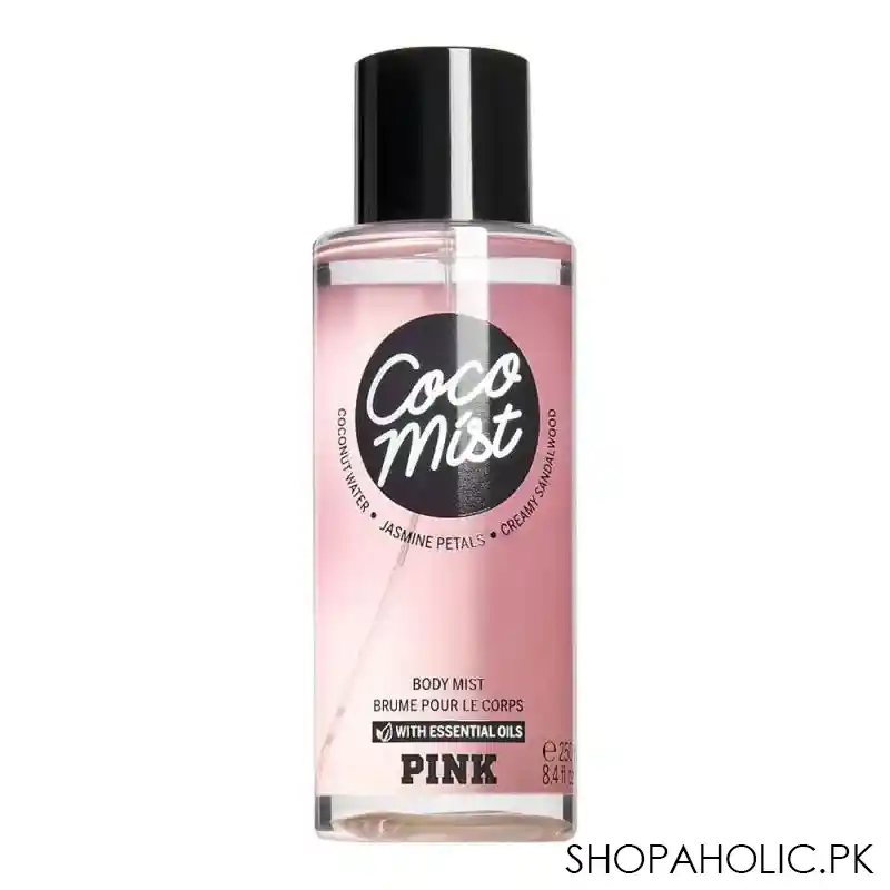 victoria's secret pink coco essential oil body mist, 250ml main image