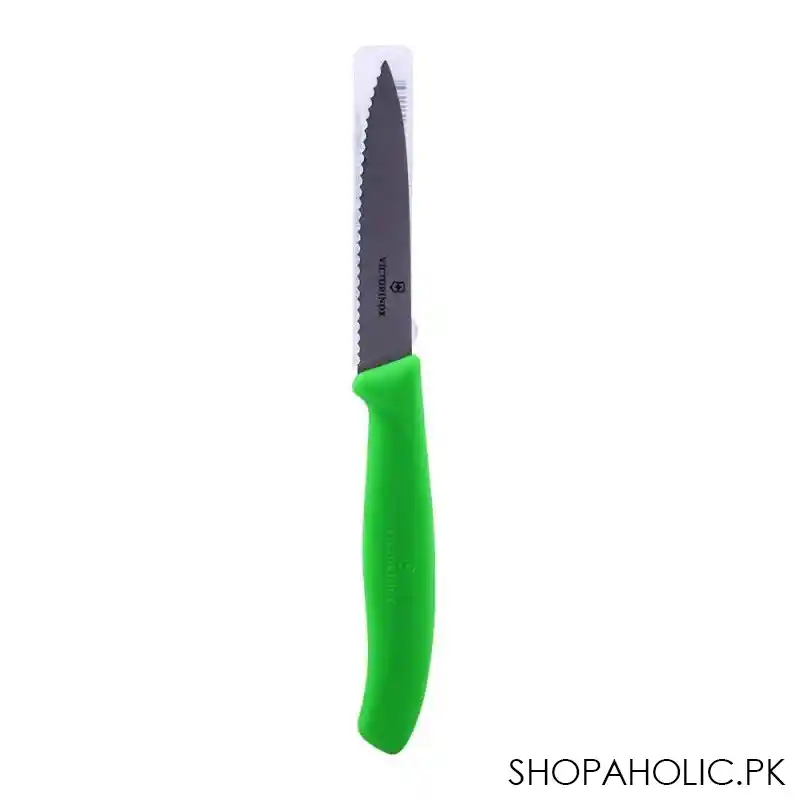 victorinox classic paring knife, green, 6.7636.l114 main image