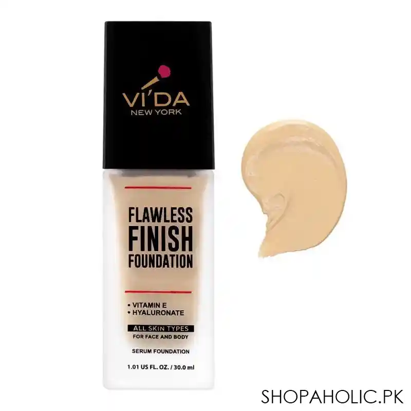 vi'da new york flawless finish foundation, 200 biscotti main image