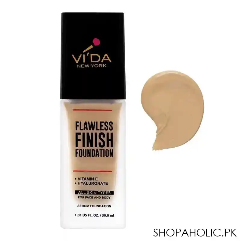 vi'da new york flawless finish foundation, 350 light oak main image