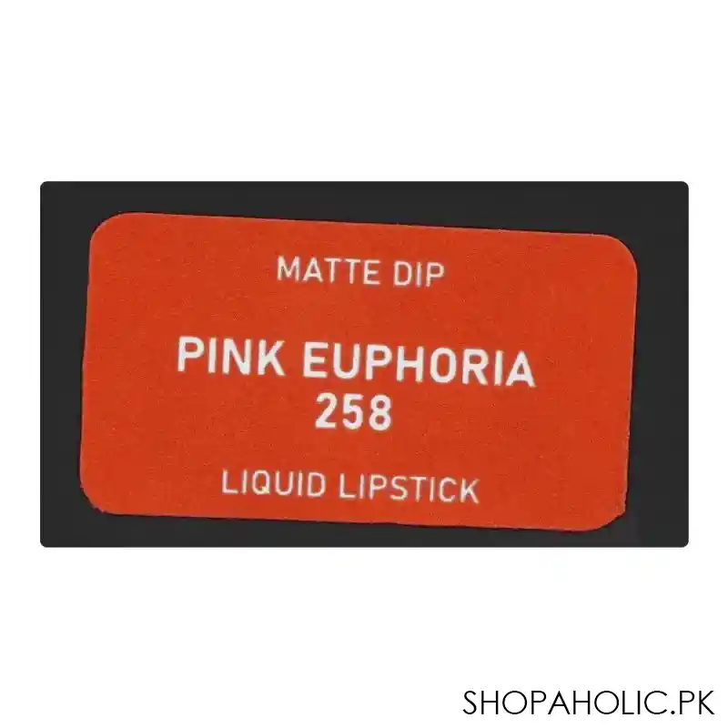 vi'da new york matte dip liquid lipstick, 258, pink euphoria, 3ml image5