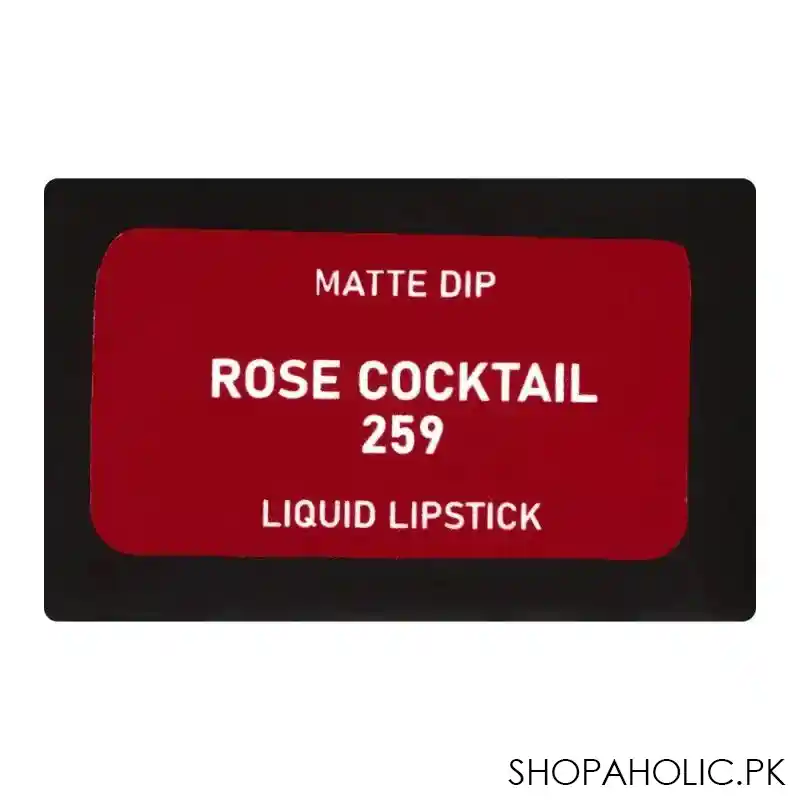 vi'da new york matte dip liquid lipstick, 259, rose cocktail, 3ml image5