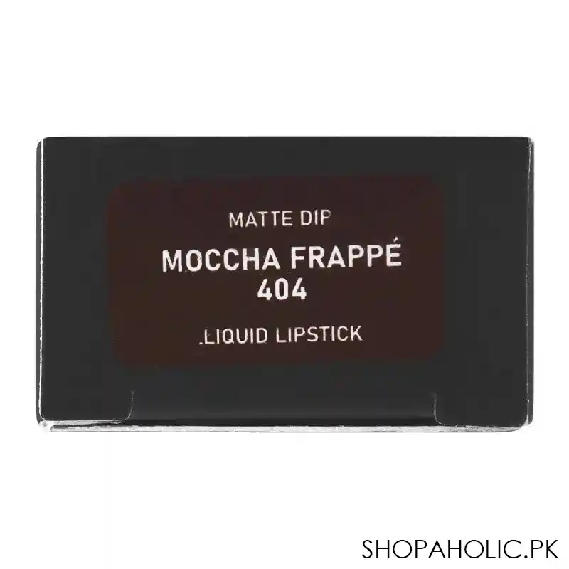 vi'da new york matte dip liquid lipstick, 404 moccha frappe image5