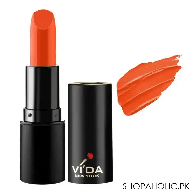 vi'da new york matte matters lipstick, 301 citrus crush main image