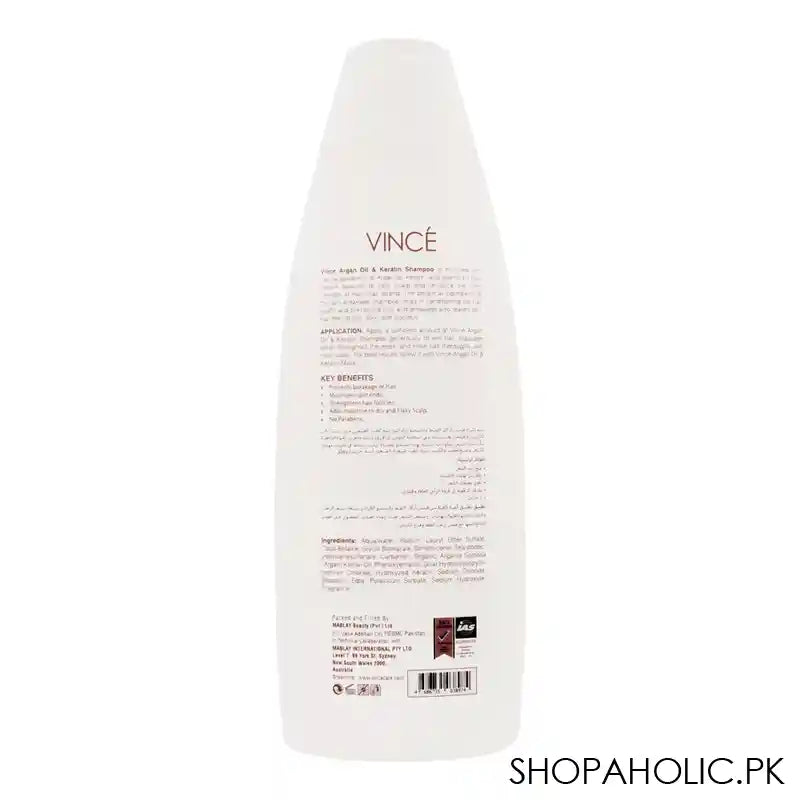 Vince Anti-Breakage Argan Oil & Keratin Shampoo, 230ml - Image 2