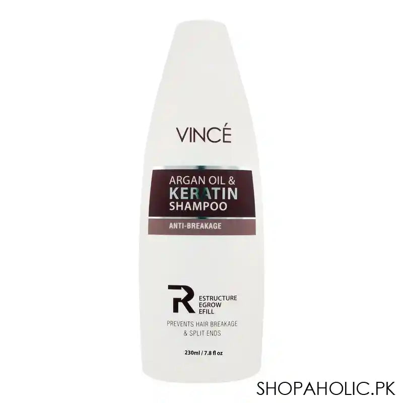 Vince Anti-Breakage Argan Oil & Keratin Shampoo, 230ml - Main Image