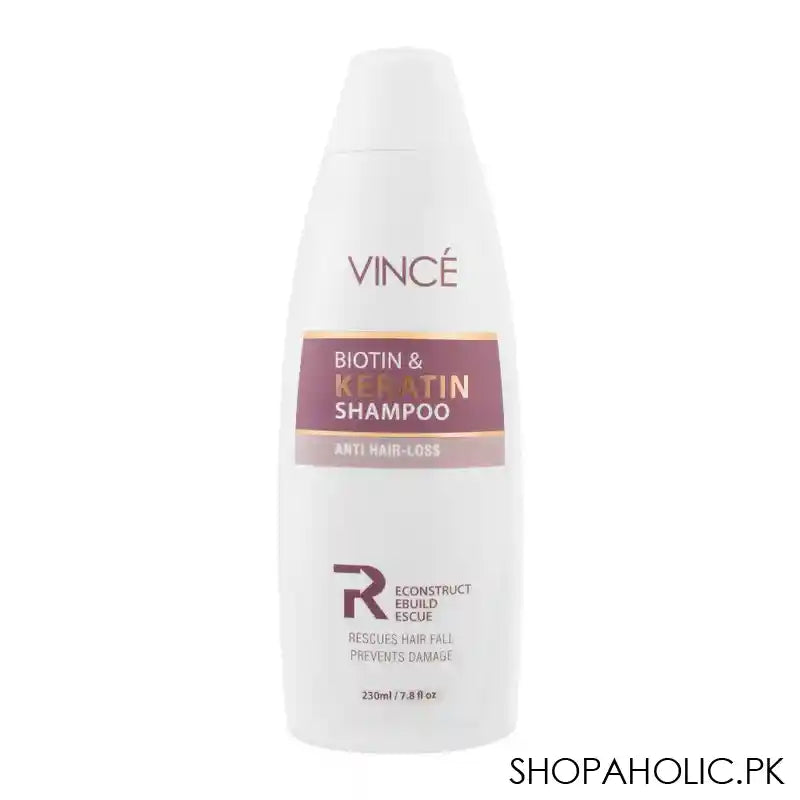 Vince Biotin & Keratin Anti Hair Loss Shampoo, 200ml - Main Image