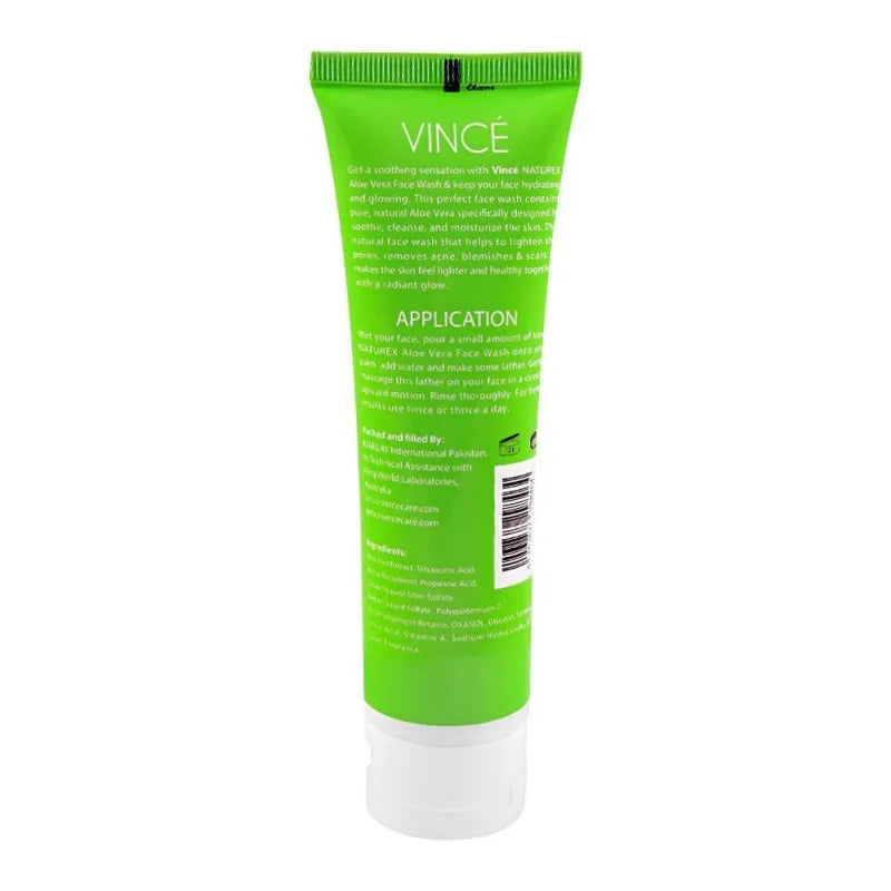 vince clarifying aloe vera face wash, 100ml image2