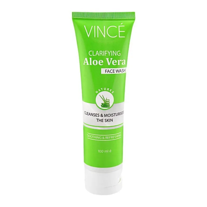 vince clarifying aloe vera face wash, 100ml main image