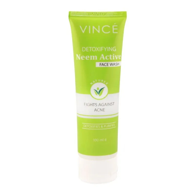 vince detoxifying neem active face wash, 100ml main image