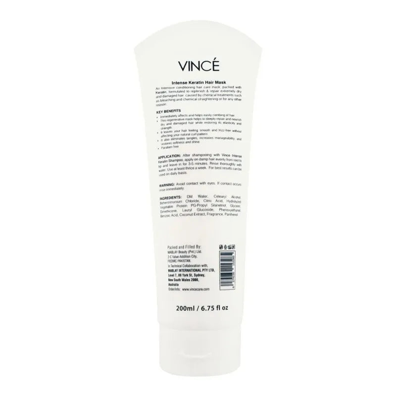 vince extra damage repair intense keratin hair mask, 200ml image2