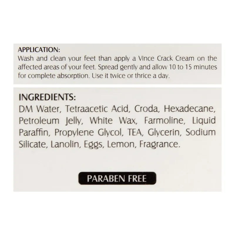 vince heel care crackless cream, for all skin types, 75ml image5