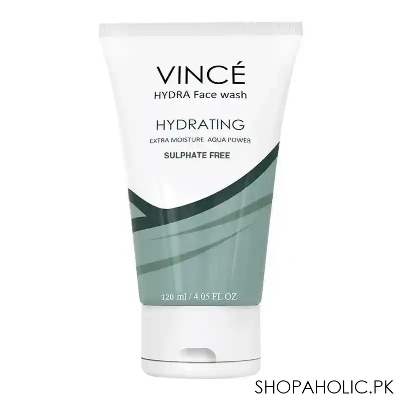 vince hydrating sulphate free hydra face wash, extra moisture, 120ml main image