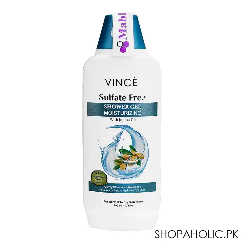 Vince Moisturizing With Jojoba Oil Sulfate Free Shower Gel, 300ml - Main Image