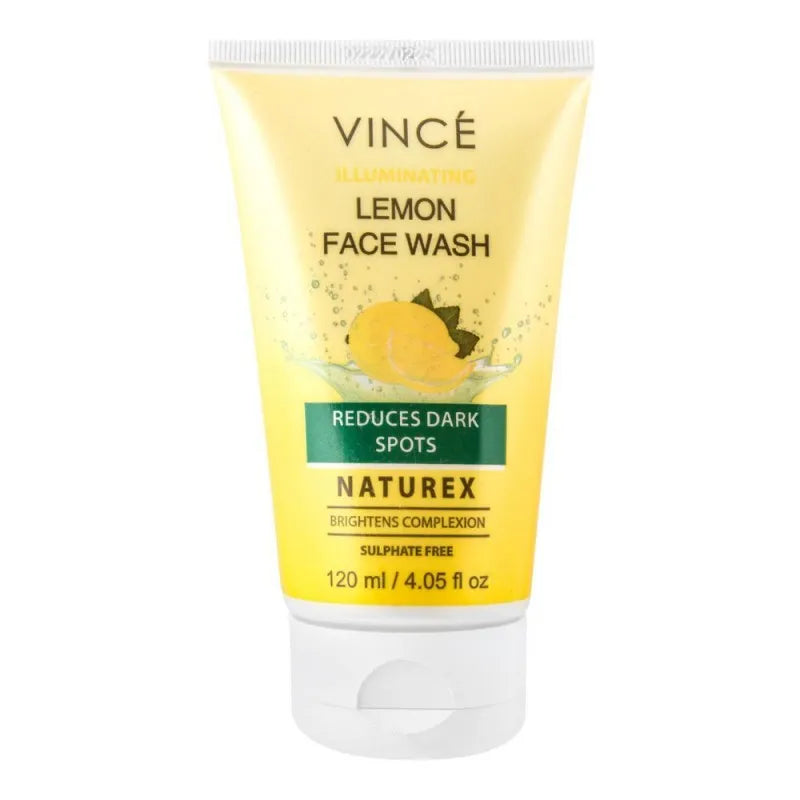 vince naturex illuminating lemon face wash, 120ml main image