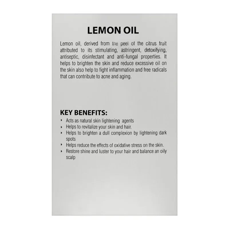 vince organix lemon oil, luminous skin nourished hair, 30ml image2