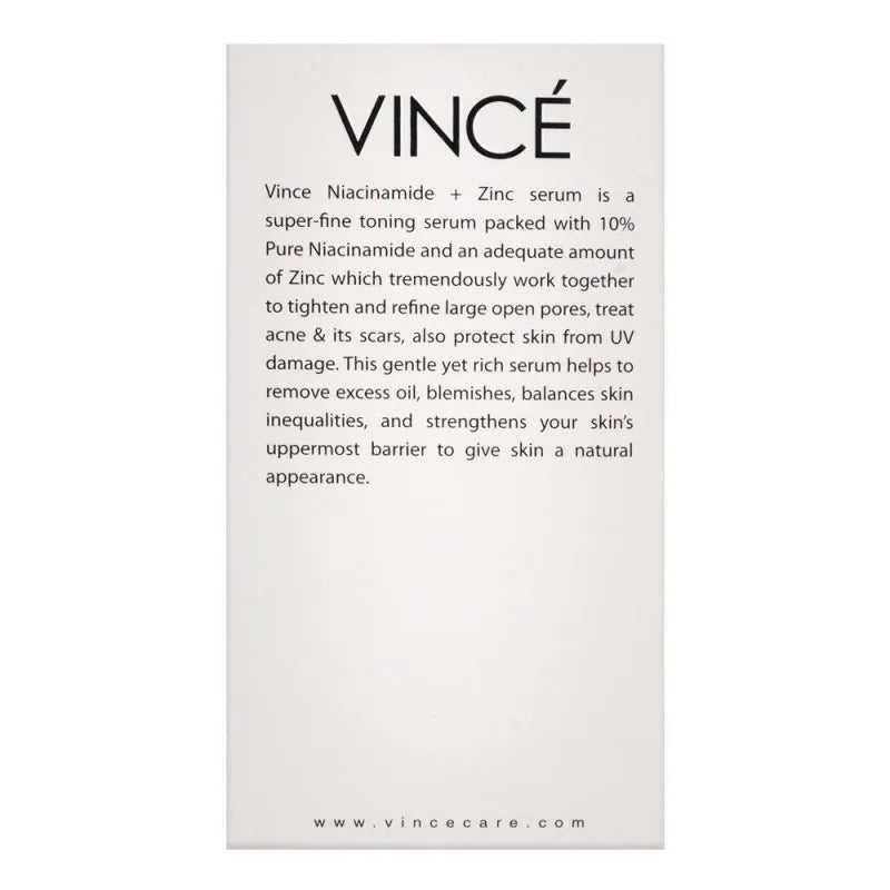 vince pore tightening niacin amide + zinc serum, 30ml image2