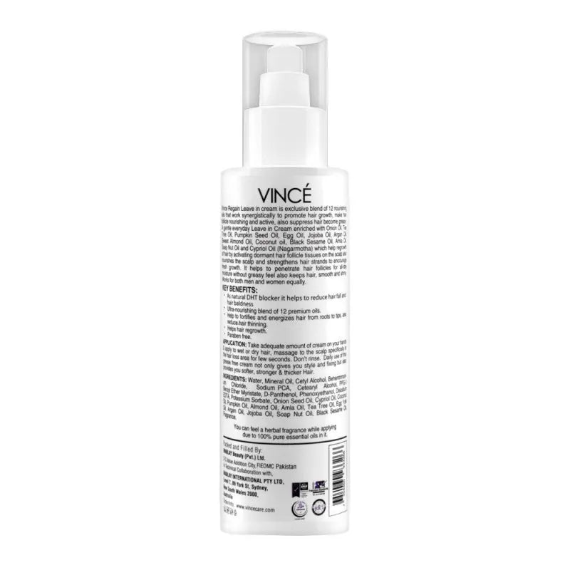 vince re gain 12 oils nourishing leave in hair cream, 80ml image2