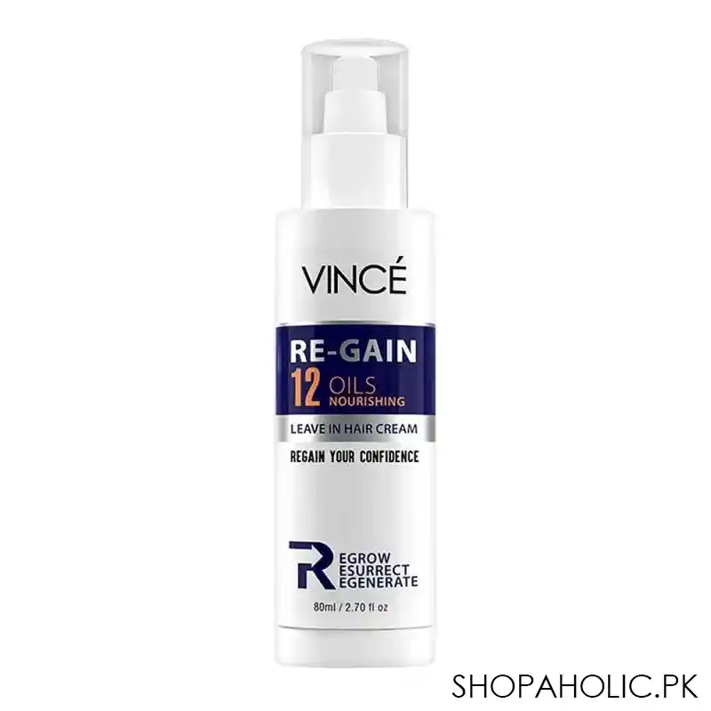 vince re gain 12 oils nourishing leave in hair cream, 80ml main image