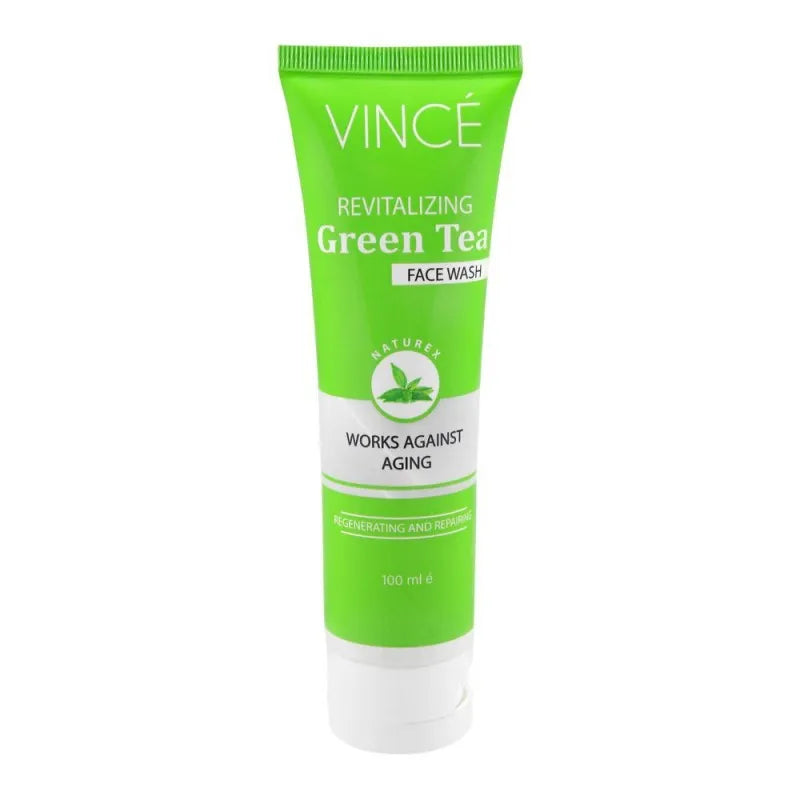 vince revitalizing green tea face wash, 100ml main image