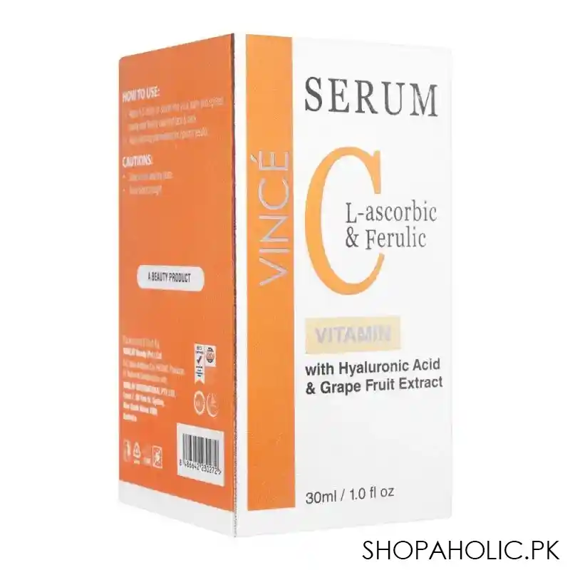 vince vitamin c l ascorbic & ferulic serum, 30ml main image