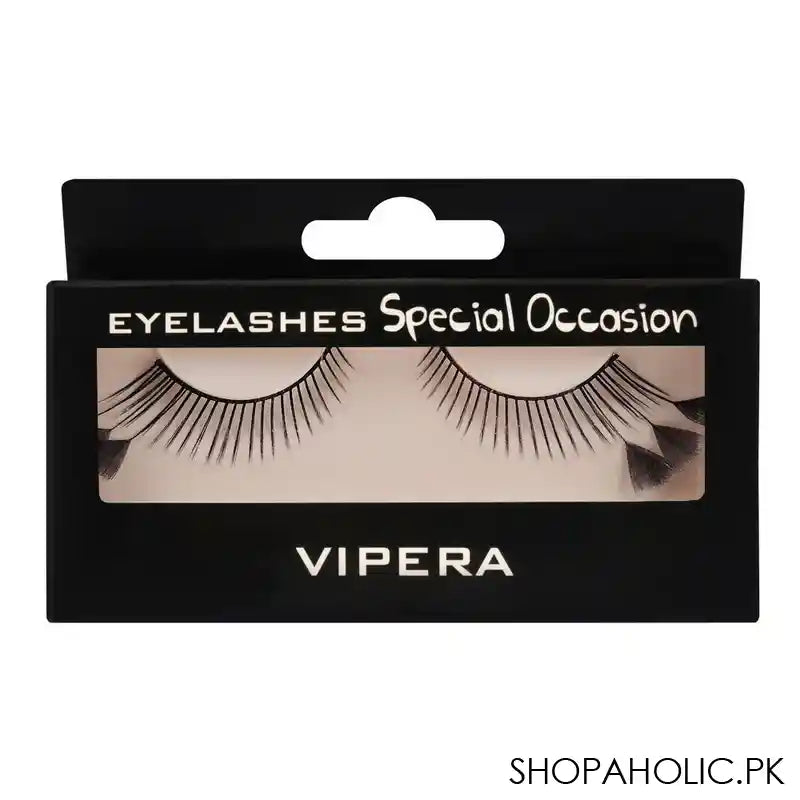 Vipera Special Occasion Eyelashes, 12 Black Swang - Main Image