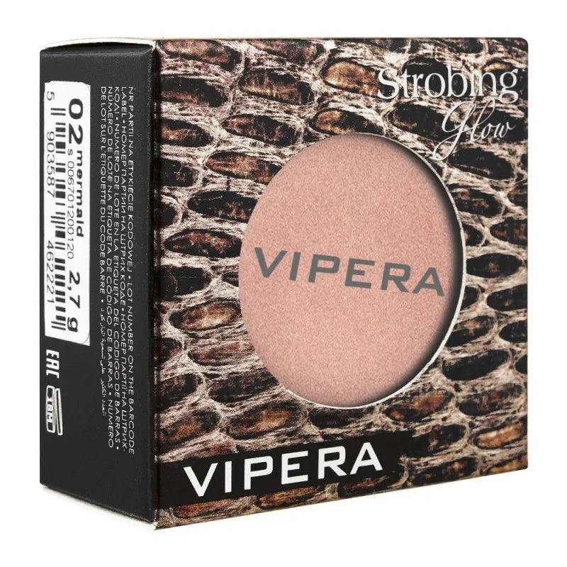 vipera strobing glow dry skin highlighter, 02 mermaid image2