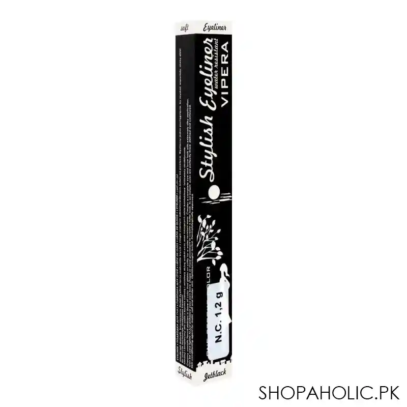 vipera stylish water resistant eye liner, jet black image2