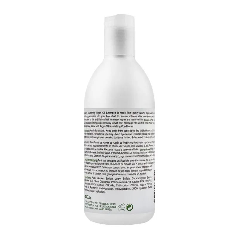 vitale argan oil renew & nourish nourishing shampoo, for damaged hair, 335ml image2