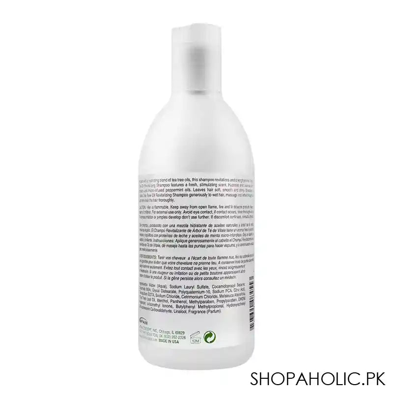 Vitale Tea Tree Oil Hydrate & Revitalize Revitalizing Shampoo, For Dry Hair & Scalp, 355ml - Image 3