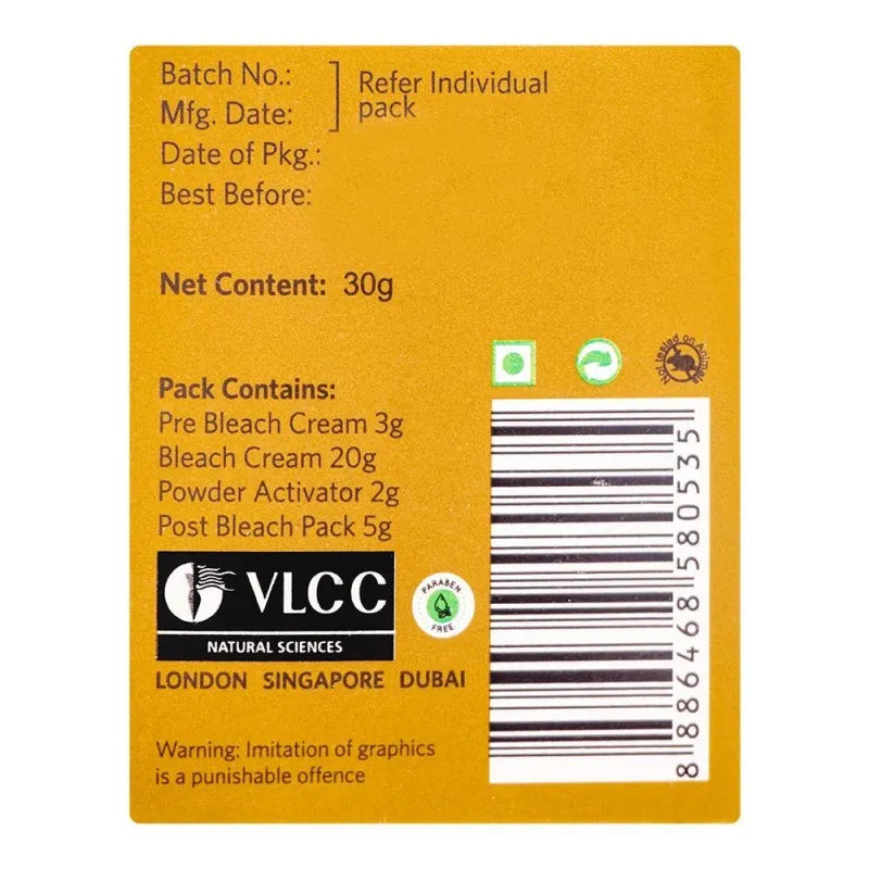 vlcc natural sciences insta glow gold bleach 30g image4