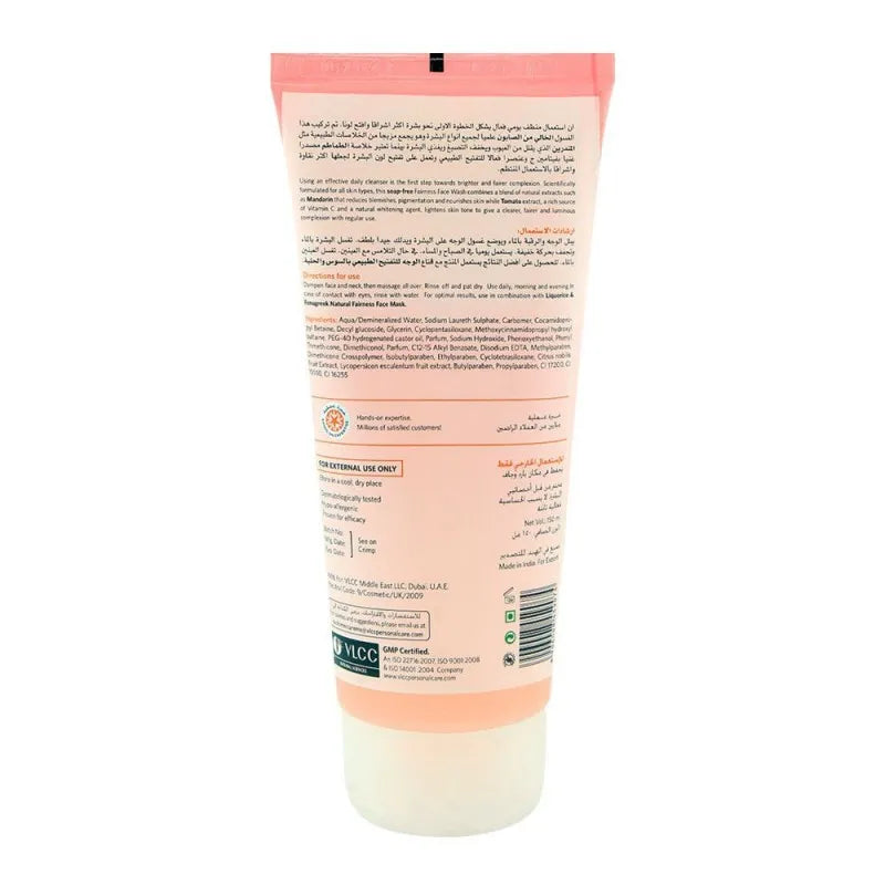 vlcc natural sciences  mandarin & tomato natural fairness face wash 150ml image2