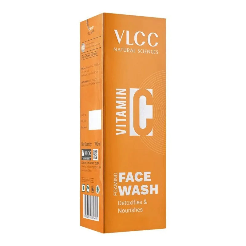 vlcc natural sciences vitamin c detoxifies & nourishes foaming face wash, 100ml image2