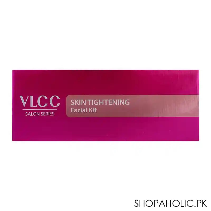 VLCC Salon Series Skin Tightening Facial Kit, Cleanser & Toner+Scrub+Gel+Cream+Pack+Moisturiser, 6-Pack, 300g+100ml - Image 4