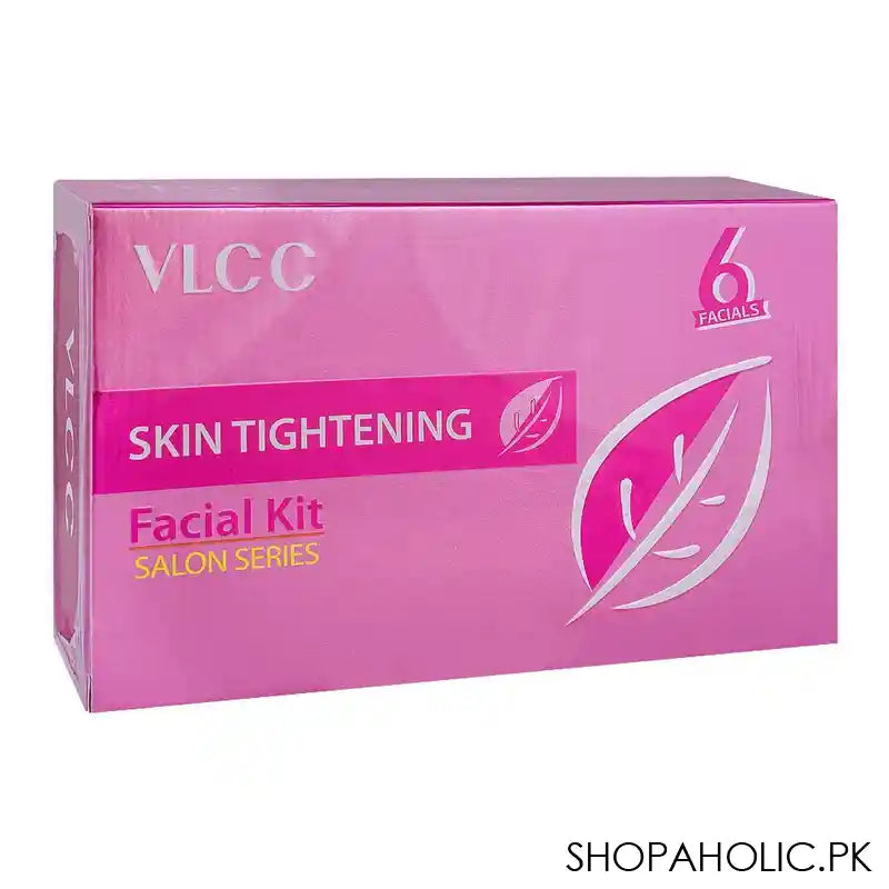 VLCC Salon Series Skin Tightening Facial Kit, Cleanser & Toner+Scrub+Gel+Cream+Pack+Moisturiser, 6-Pack, 300g+100ml - Main Image