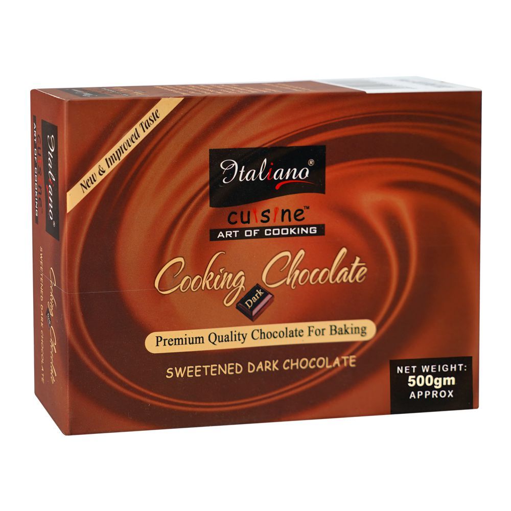 Italiano Cooking Chocolate, Sweetened Dark Chocolate, 500g - Main Image