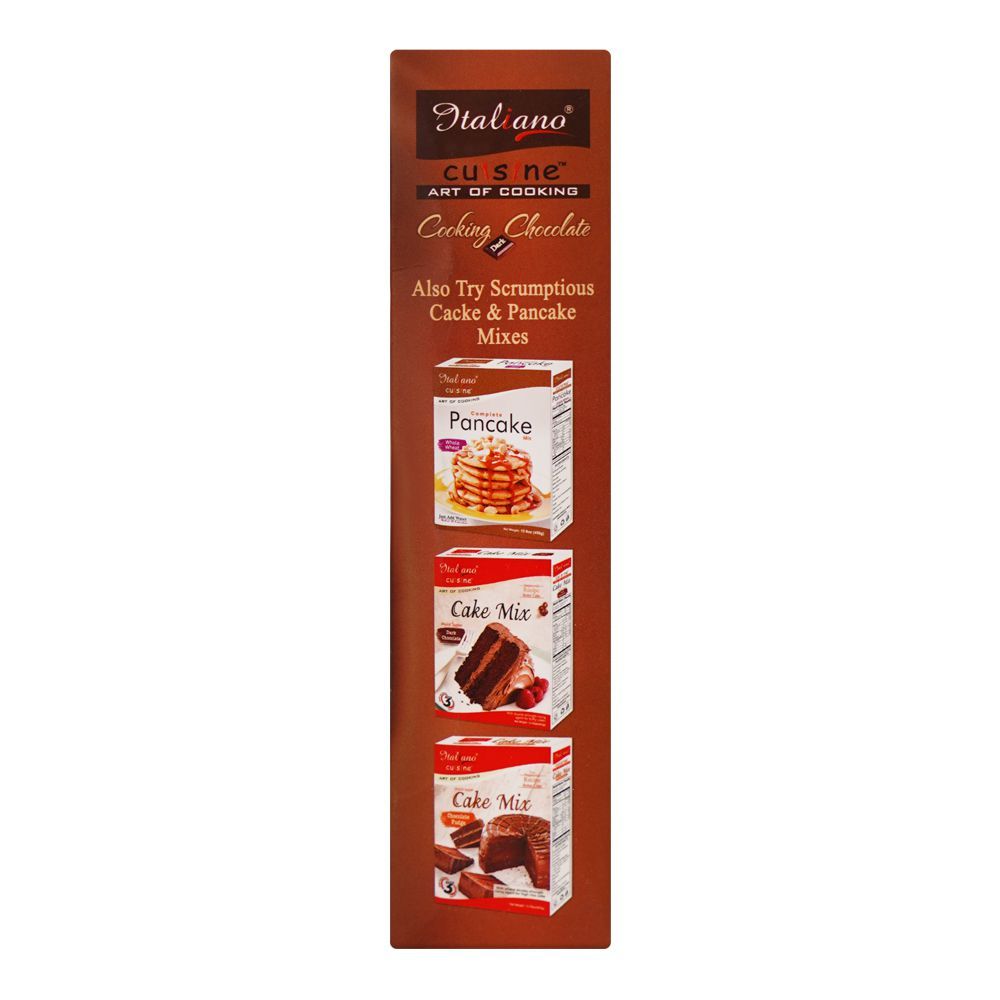 Italiano Cooking Chocolate, Sweetened Dark Chocolate, 500g - Image 3