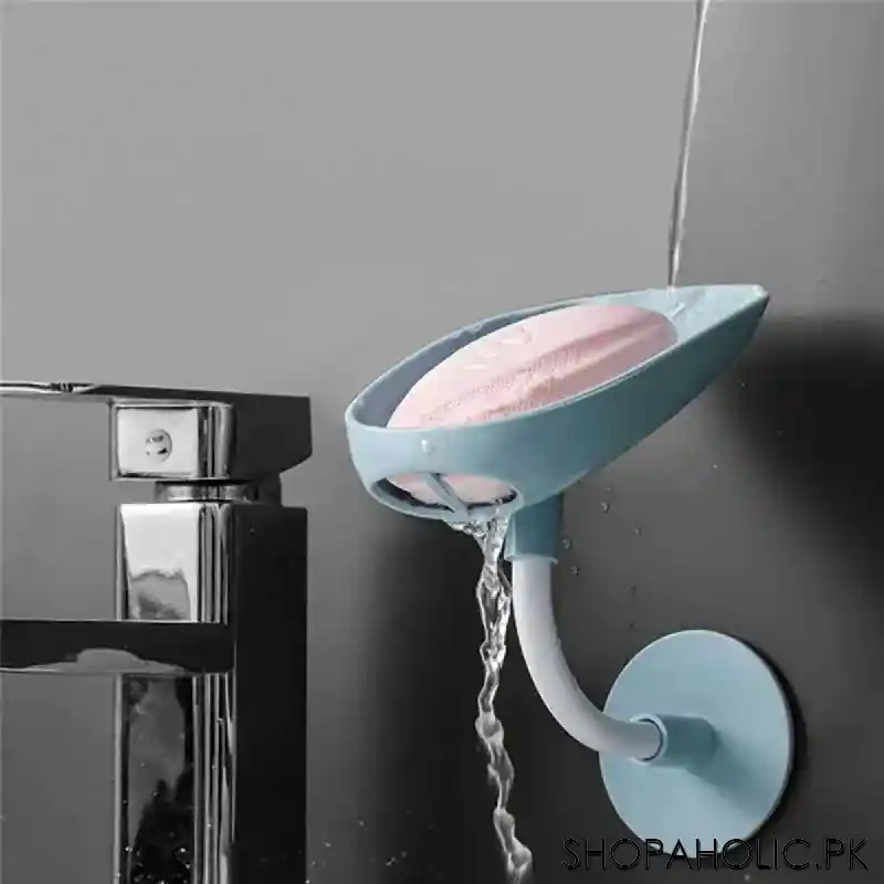 wall mounted creative suction cup drain soap holder image4