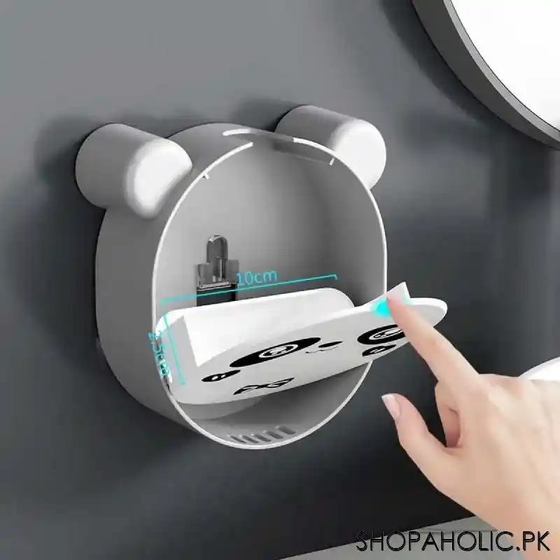 wall mounted cute panda soap box image2