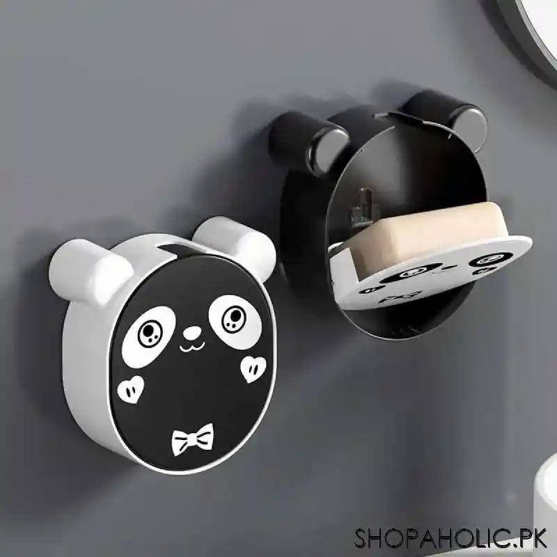 wall mounted cute panda soap box image5