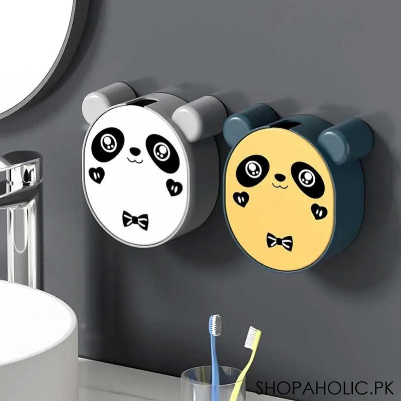 wall mounted cute panda soap box main image