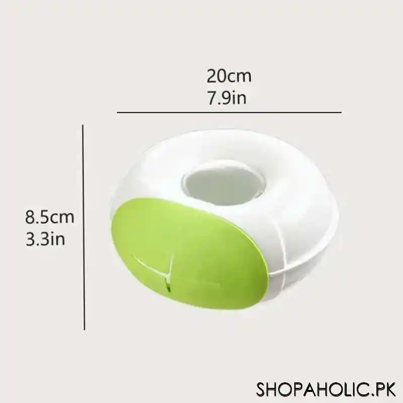 wall mounted disposable food cover and shower cap storage box organizer image2