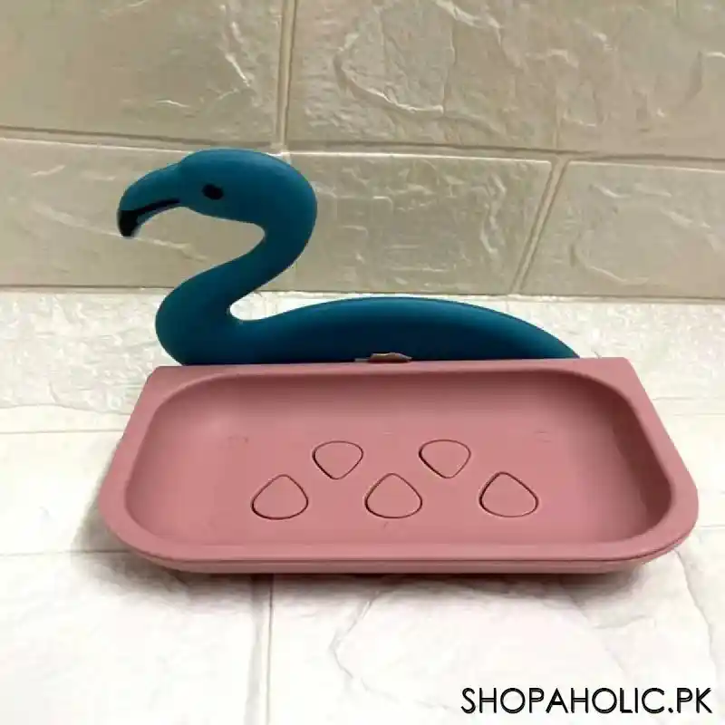 wall mounted flamingo soap holder image2