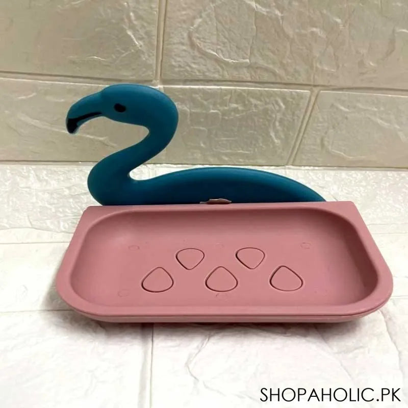 wall mounted flamingo soap holder image2