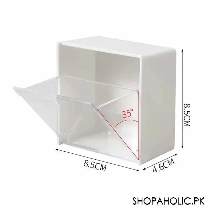 wall mounted flip mini storage box organizer image3