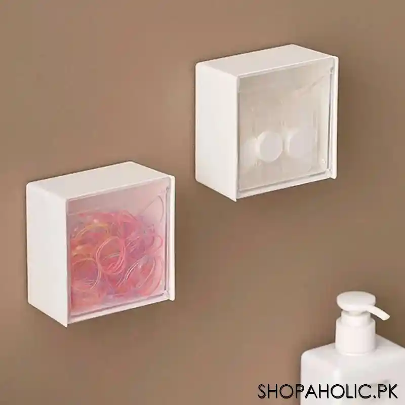 wall mounted flip mini storage box organizer image5