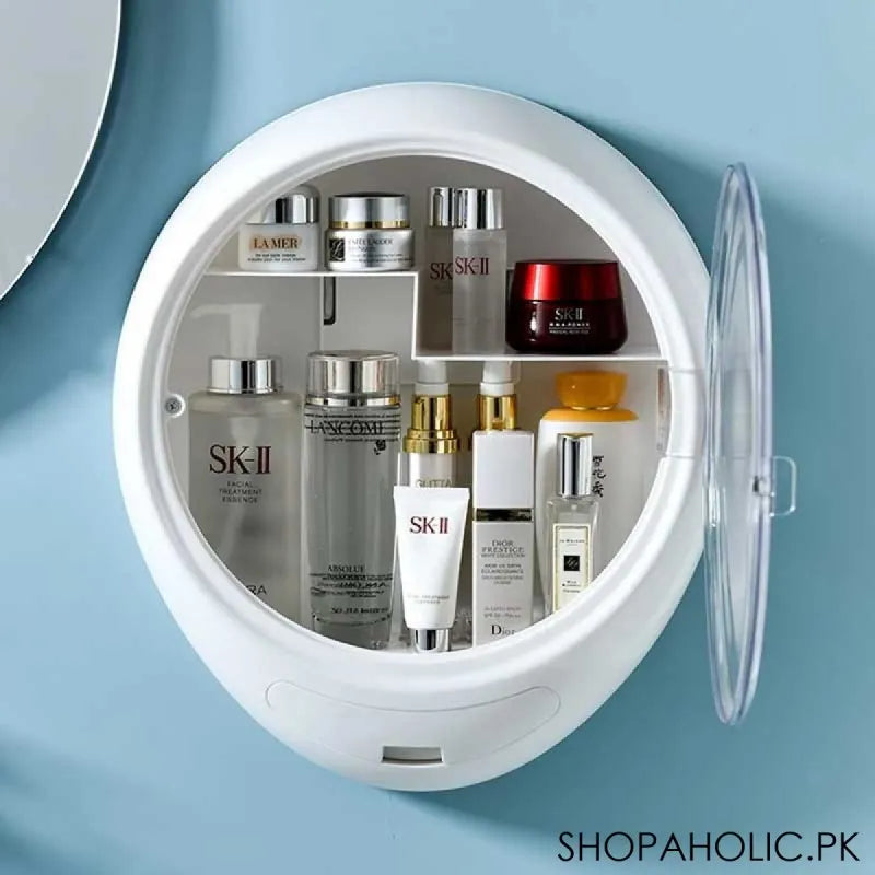 wall mounted makeup organizer box main image