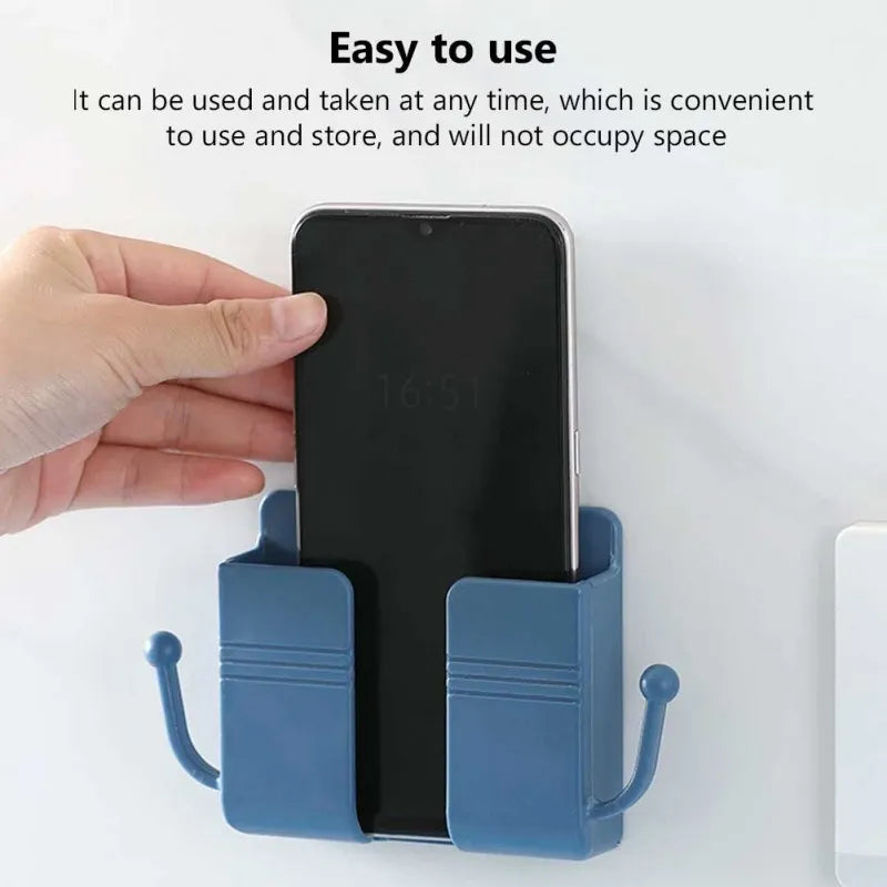 wall mounted mobile charging holder with dual hook image3