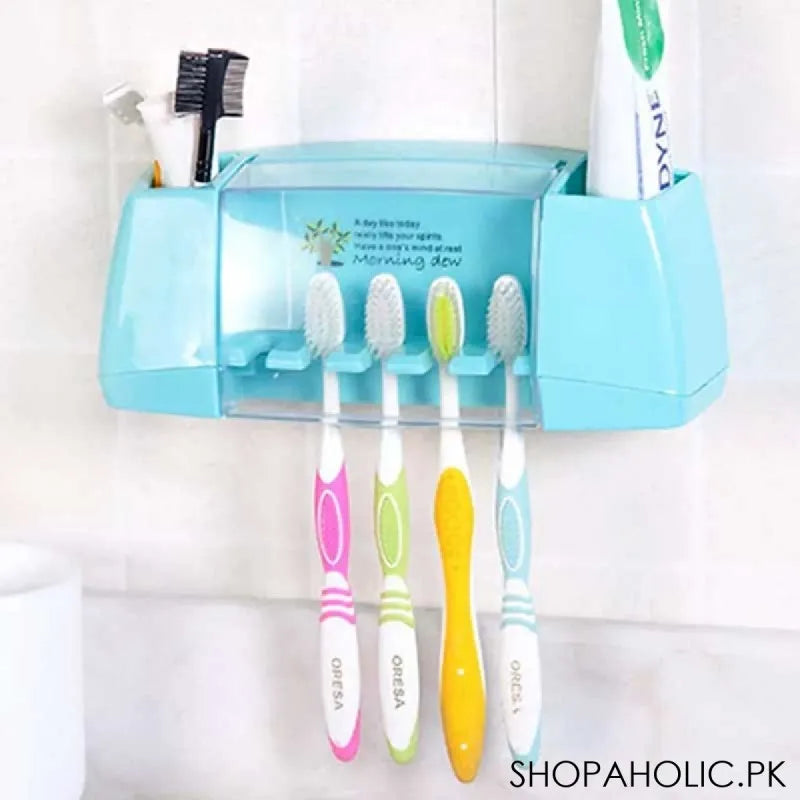 wall mounted multifunctional toothbrush holder image3