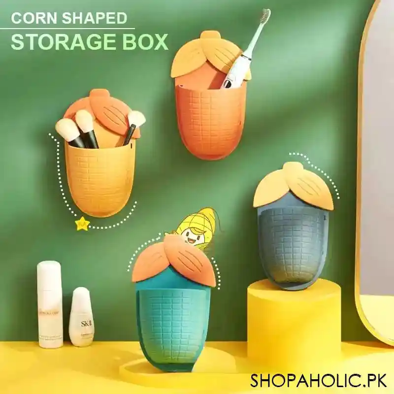 wall mounted multipurpose corn shaped storage box main image